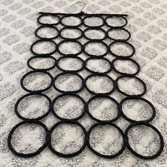 28-Ring Scarf/Tie/Belt Compartment, Closet Organizer, Space Saver, Organize - Picture 2 of 5